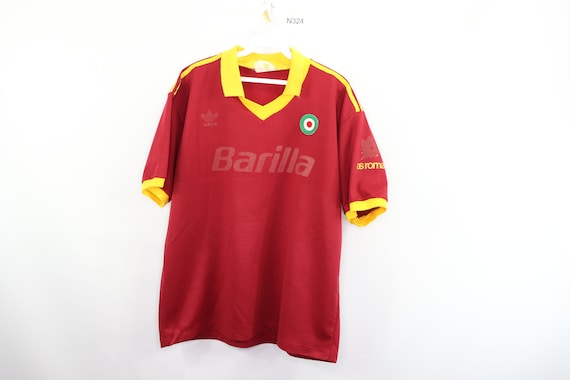 90s Adidas AS Roma Barilla Spell Out Home Football
