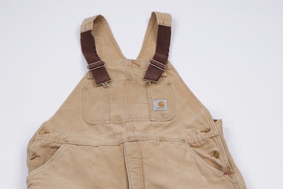 90s Carhartt Spell Out Insulated Heavily Distresse