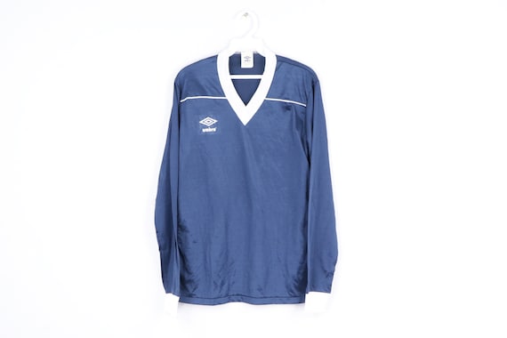 NOS 80s Umbro Spell Out Long Sleeve Soccer Jersey