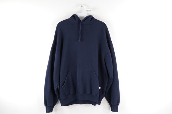 90s Russell Athletic Streetwear Blank Hooded Sweat
