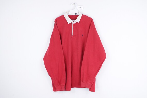 90s Ralph Lauren Long Sleeve Rugby Polo Shirt Soli