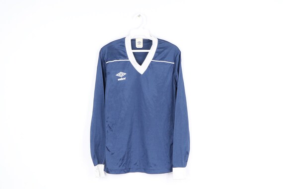 NOS 80s Umbro Spell Out Long Sleeve Soccer Jersey