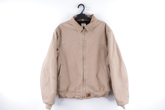 90s Carhartt Spell Out Distressed Faded Corduroy C