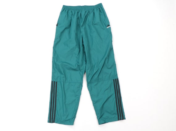 90s Adidas Stitched Spell Out Striped Nylon Athlet
