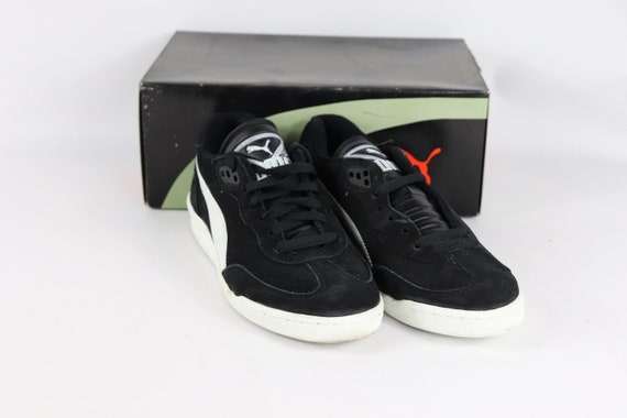 80s New Puma Liga Indoor Soccer Shoes Flat Black W