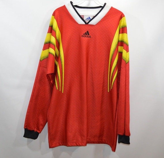 90s New Adidas Spell Out Soccer Goalkeeper Goalie