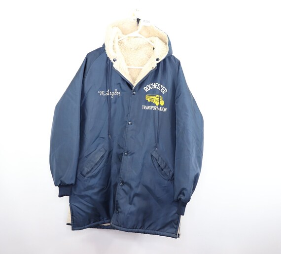 70s Birdie Faux Shearling Parka Jacket Bus Driver