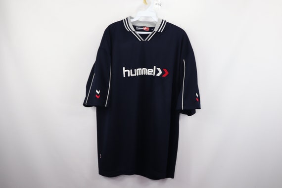 90s Hummel Spell Out Stitched Football Soccer Jers