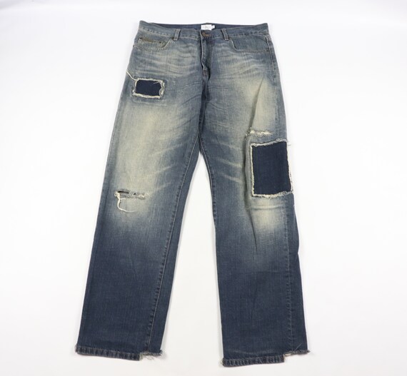 90s Calvin Klein Jeans Patchwork Distressed Bootcu