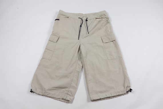 khaki cargo capri pants