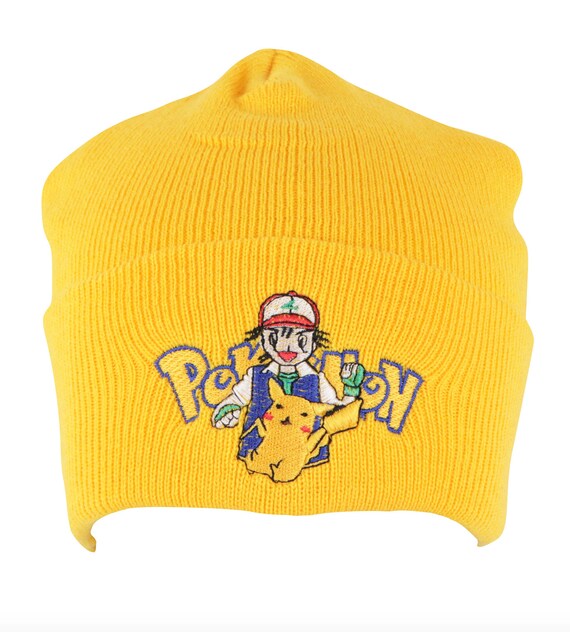 NOS Deadstock 90s Pokemon Spell Out Winter Beanie