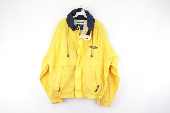 90s Nautica Ocean Sportsman Spell Out Hooded Windb