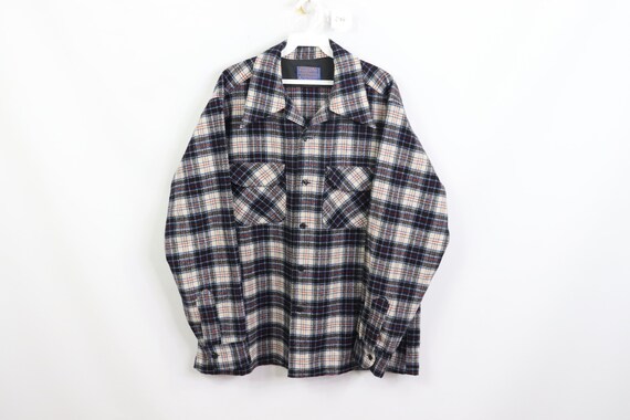 60s Pendleton Mens Large Long Sleeve Rockabilly Bo