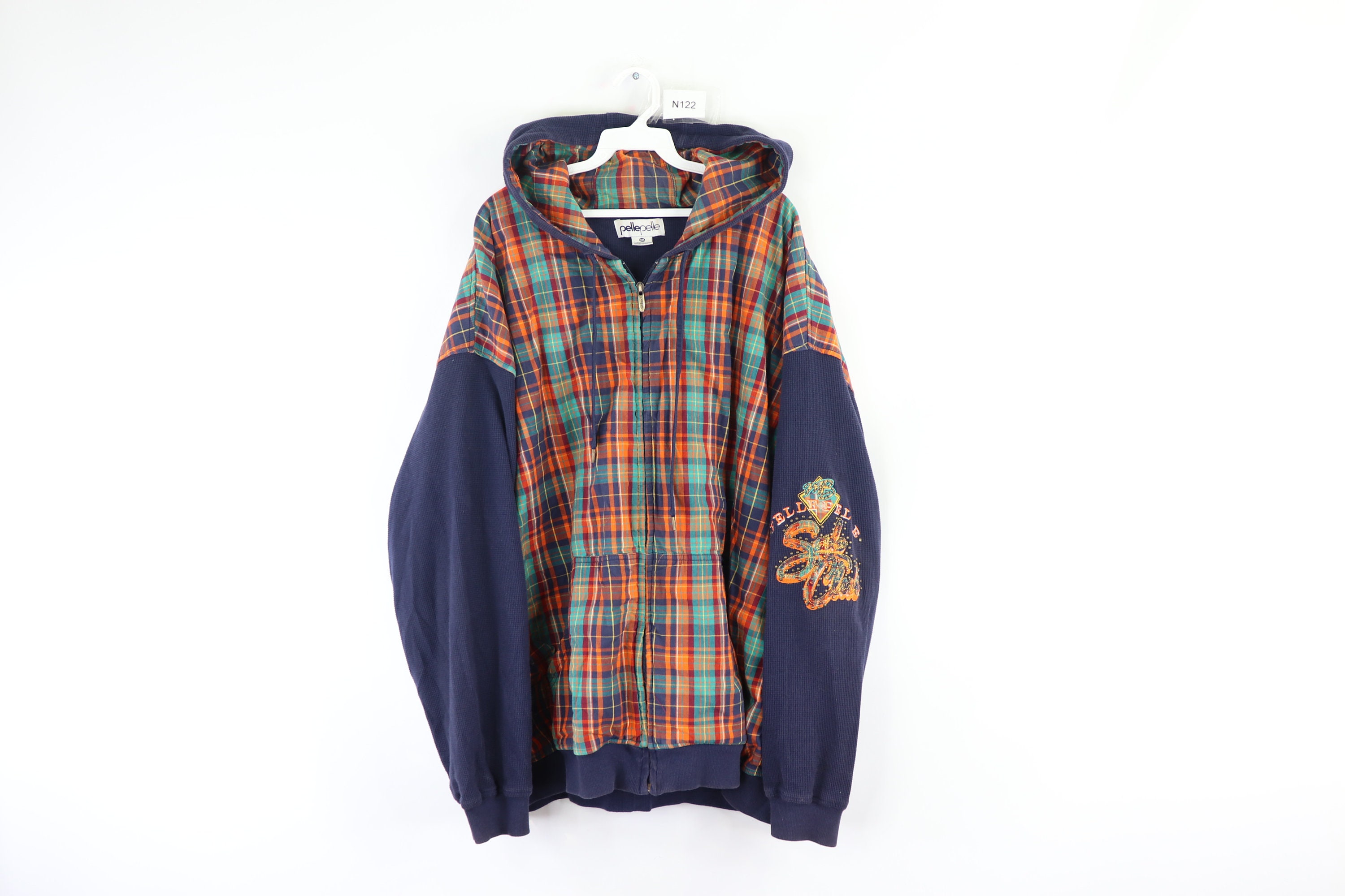 plaid hoodie mens