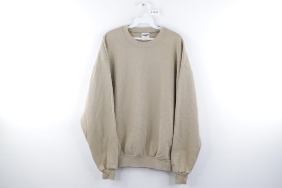90s Streetwear Blank Distressed Faded Crewneck Swe