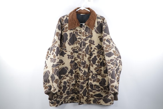 90s Walls Corduroy Collar Camouflage Insulated Par