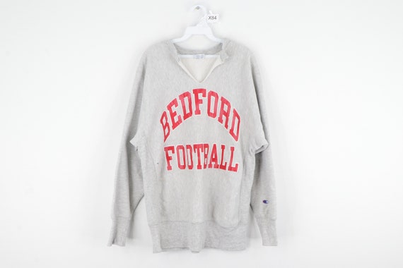 80s Champion Reverse Weave Bedford Football Distre