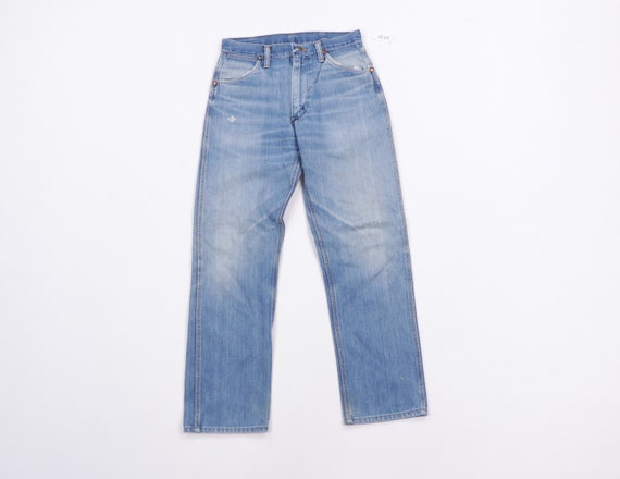 70s Wrangler Distressed Faded Straight Leg Denim J
