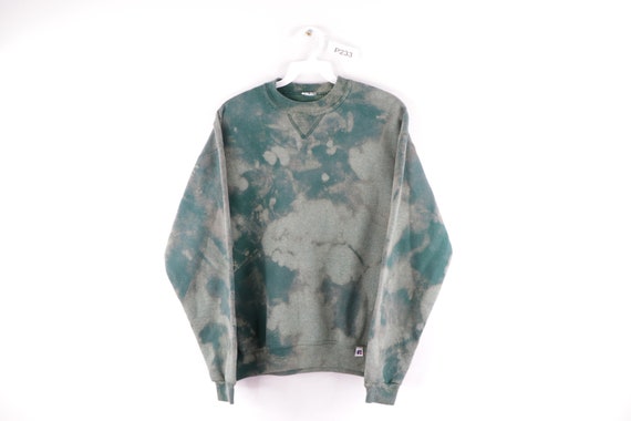 90s Russell Athletic Distressed Acid Wash Crewneck