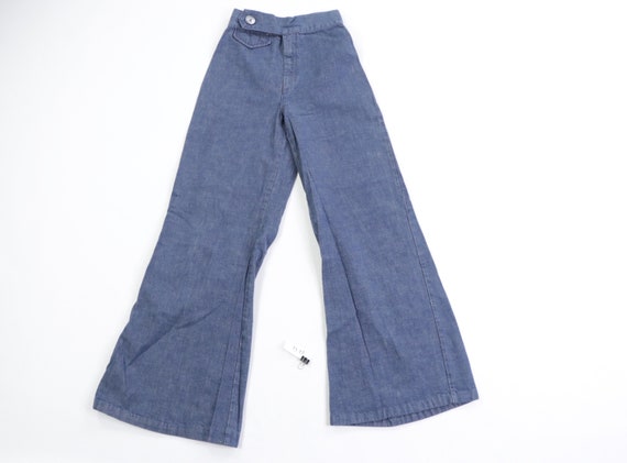 70s Distressed High Rise Flared Leg Bell Bottom Je