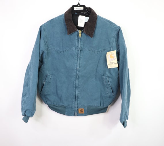 90s New Carhartt Lined Corduroy Collar Work Jacket
