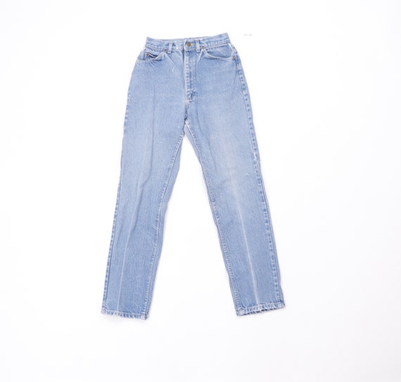 80s Lee Riders Distressed Skinny Straight Leg Jean