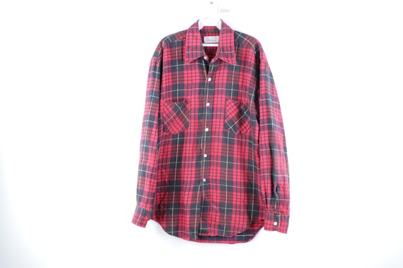 60s Wilshire Double Pocket Buffalo Plaid Flannel B