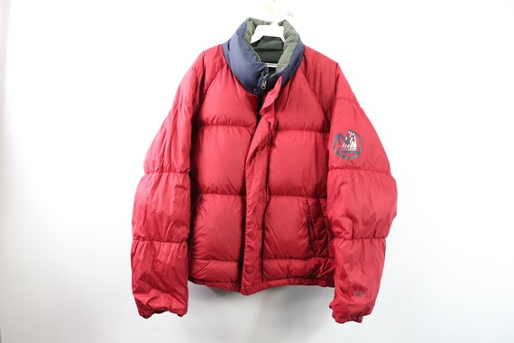90s Nautica Spell Out Reversible Down Filled Puffe