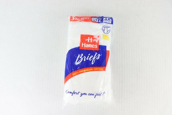 90s New Deadstock Hanes Pack of 3 Briefs Underwear