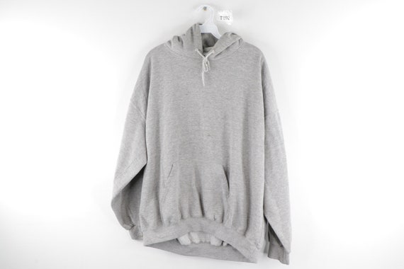 90s Streetwear Blank Long Sleeve Hoodie Sweatshirt