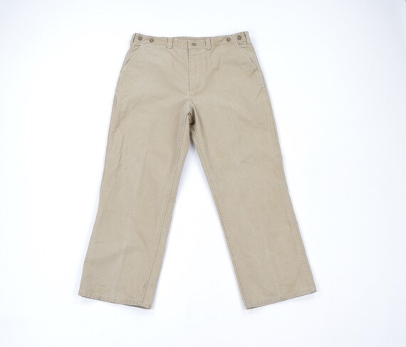 50s CC Filson Tin Cloth Suspender Hunting Pants Sl