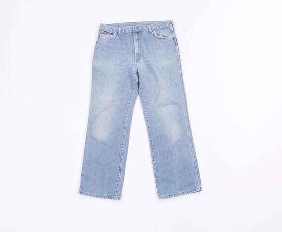 70s Wrangler Distressed Faded Bootcut Denim Jeans