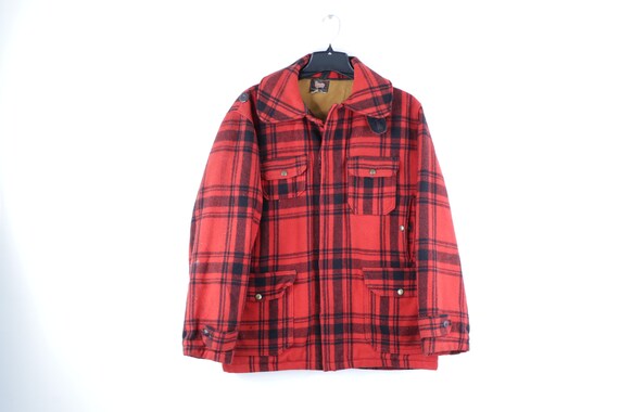 50s Woolrich Chamois Lined Wool Hunting Birding Ja