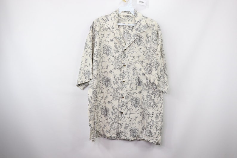 1990s Shirt 90s Perry Ellis 90s Silk Shirt Fresh Prince Shirt 90s Perry Ellis Mens Medium Abstract Fresh Prince Silk Short Sleeve Shirt