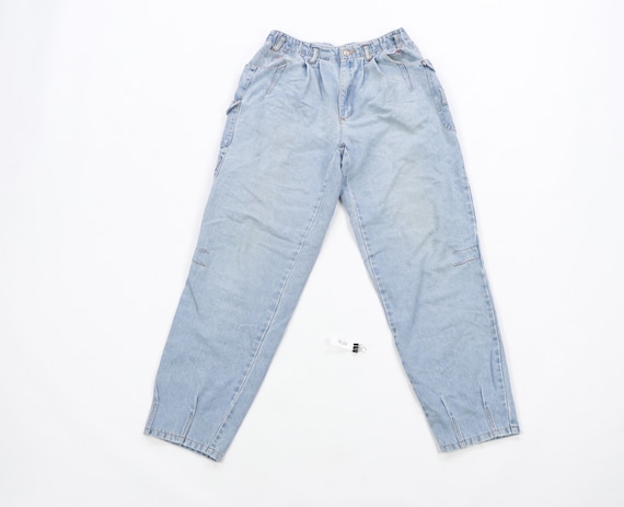 90s Streetwear Distressed Faded Tapered Leg Cargo