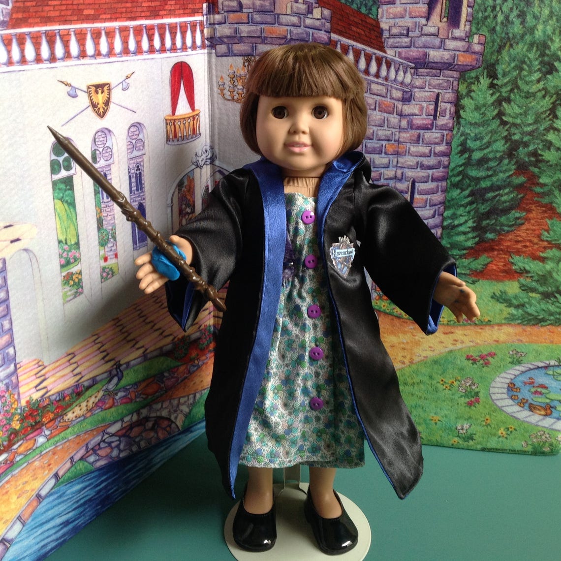 Wizard's Robe With House Color Trim and Emblem-18 Inch - Etsy