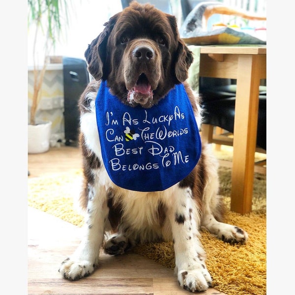 Big Dog Slobber Drool/Slobber Bibs Best Dad ,Mum,Mom