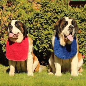 Big dog slobber / drool bib plain in selected colours