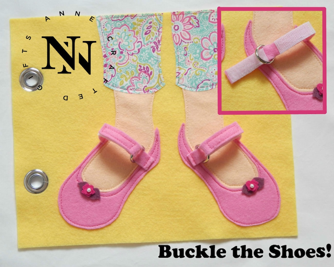 Quiet Book Page PATTERN, Busy Book Page for Girls Instant Download ...