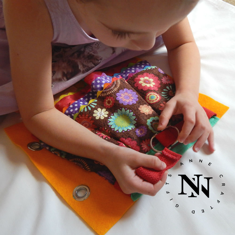 Quiet Book Page PATTERN, Busy Book Page for Girls Instant Download ...