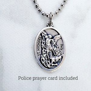 St. Michael Archangel Medal, Police Officer Gift, Police Protection