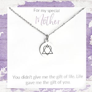 Adoptive Mother Gift: Hypoallergenic Adoption Symbol Necklace