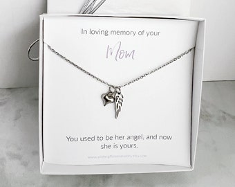 Loss of Mother Sympathy Gift / Mom Memorial Necklace / Hypoallergenic Stainless Steel / Mom Memorial Gift