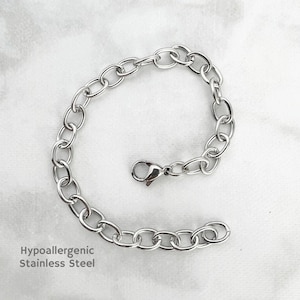 Stainless Steel Cable Chain Bracelet: Hypoallergenic Everyday Jewelry