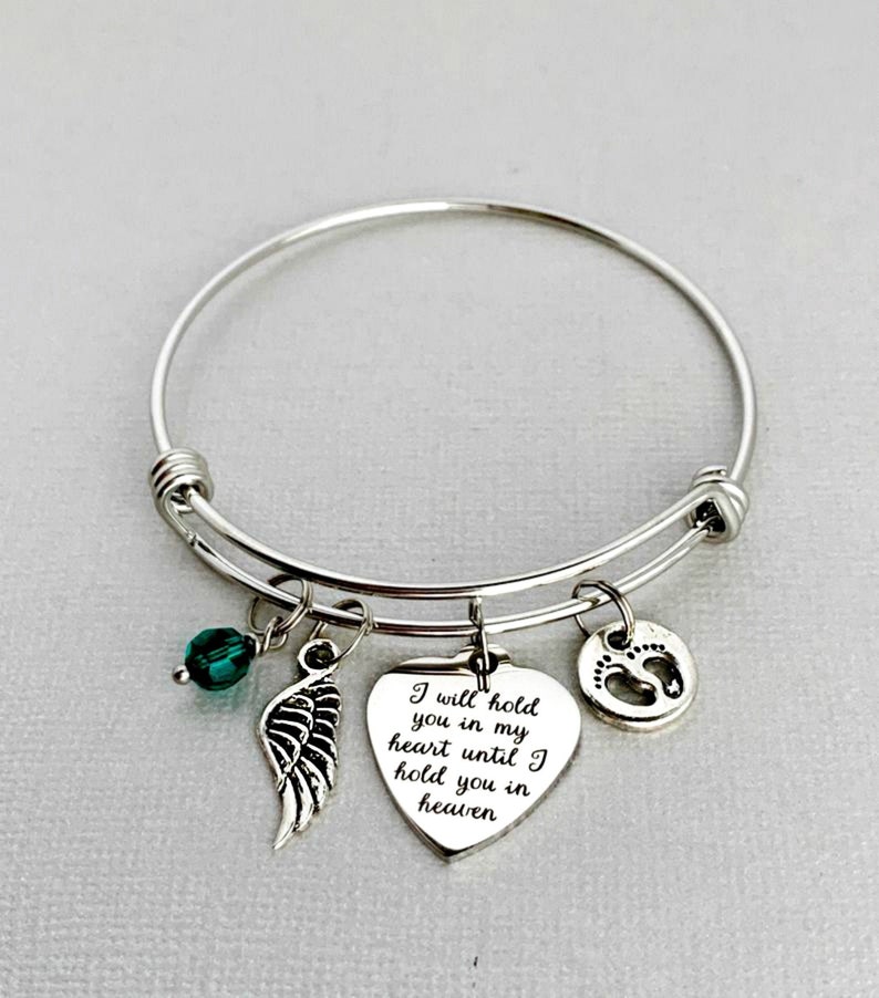 baby memorial bracelet, gift for miscarriage
