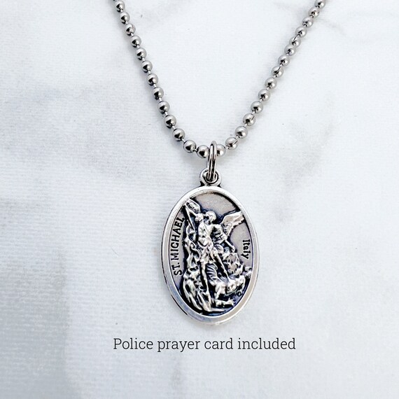 LOOVE St Michael Necklace for Men Sterling Silver Archangel Michael Pendant  Catholic Medals Amulet Christian Jewelry (A-St Michael 1) | Amazon.com