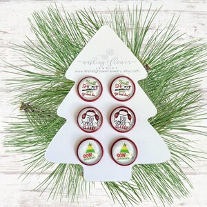 Christmas Move Stud Earring Gift Set: Holiday Earrings