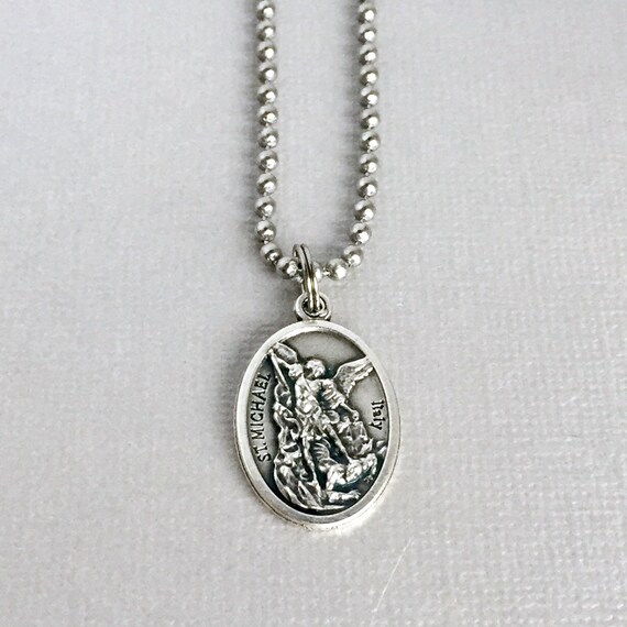 St Michael Medal Police Officer Gift Pendant - Saint Michael Police Pendant St Michael Medal Police Officer Gift Pendant - Saint Michael Police Pendant