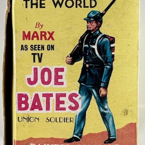 Marx Warriors Of The World Joe Bates Soldado da Guerra Civil da União com caixa e cartão