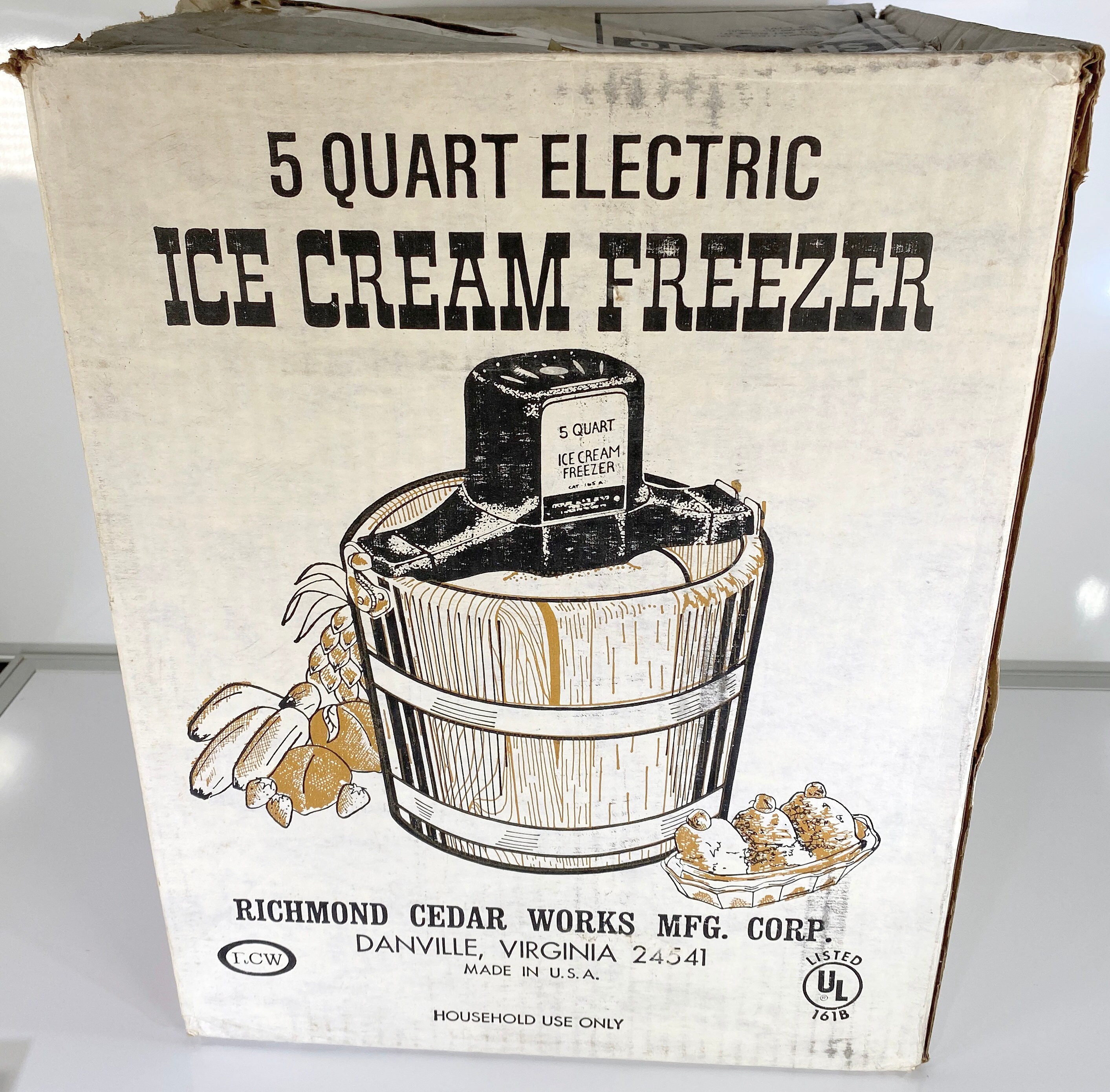 RCW Electric Ice Cream Freezer 5 Quart Vintage Wooden w/ Box Etsy
